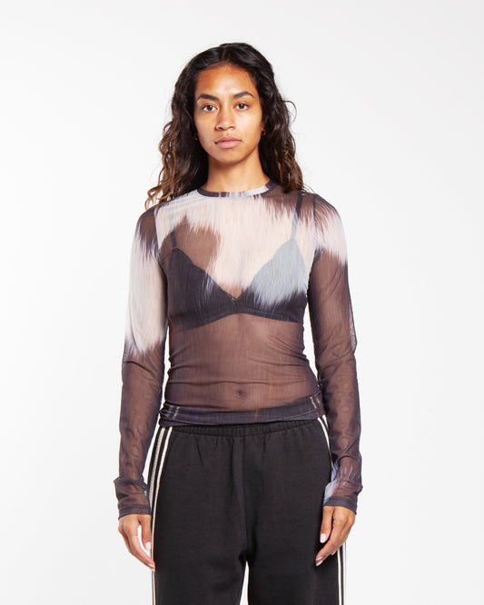 Kijun Deer Mesh Top Multi