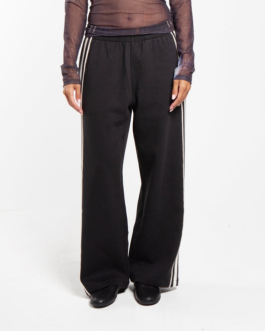 Kijun Double Line Track Pants Black