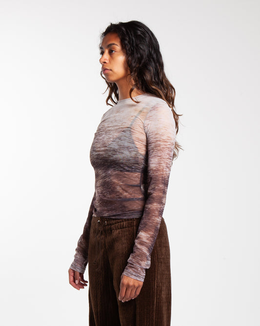 Kijun Deer Mesh Top Multi