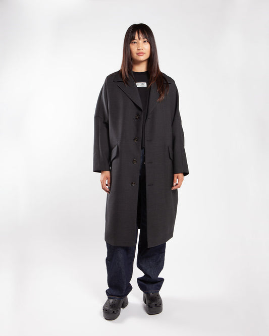 MM6 by Maison Margiela Coat Anthracite