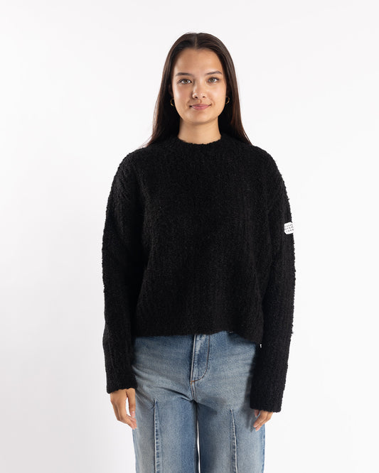 MM6 Maison Margiela Fluffy Crewneck Black
