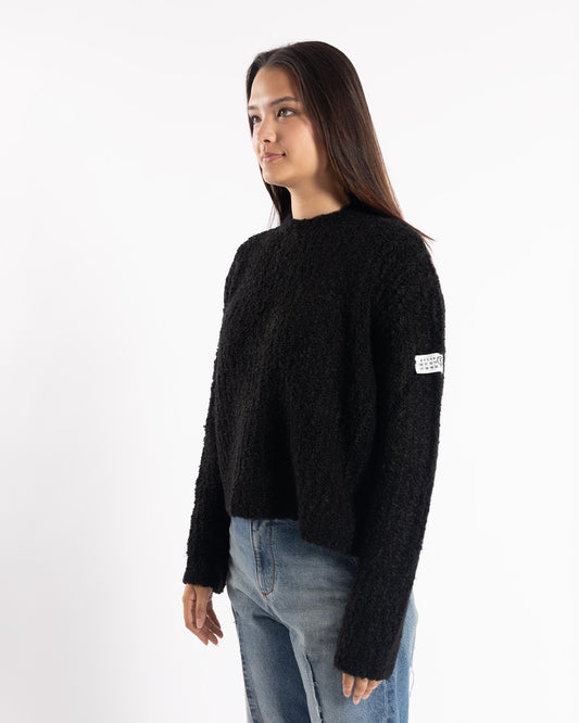 MM6 Maison Margiela Fluffy Crewneck Black