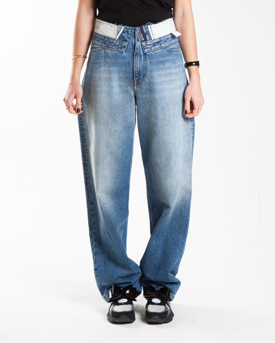 MM6 Maison Margiela Inside Out Pocket Pants Blue