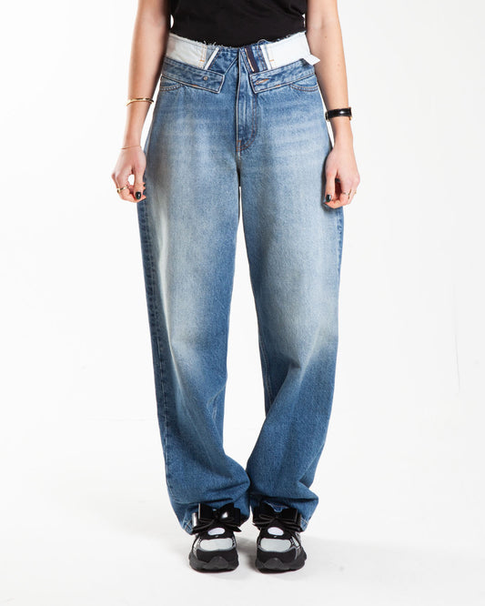 MM6 Maison Margiela Inside Out Pocket Pants Blue