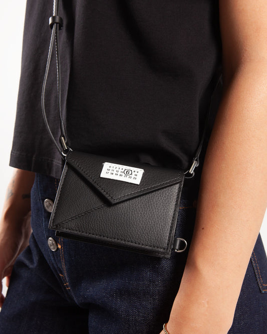 MM6 by Maison Margiela Japanese 6 Mini Crossbody Bag Black