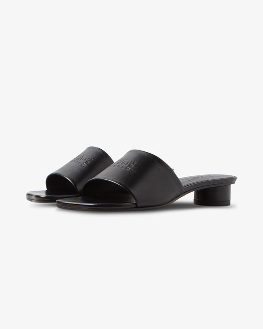 MM6 Maison Margiela Leather Sandals Black