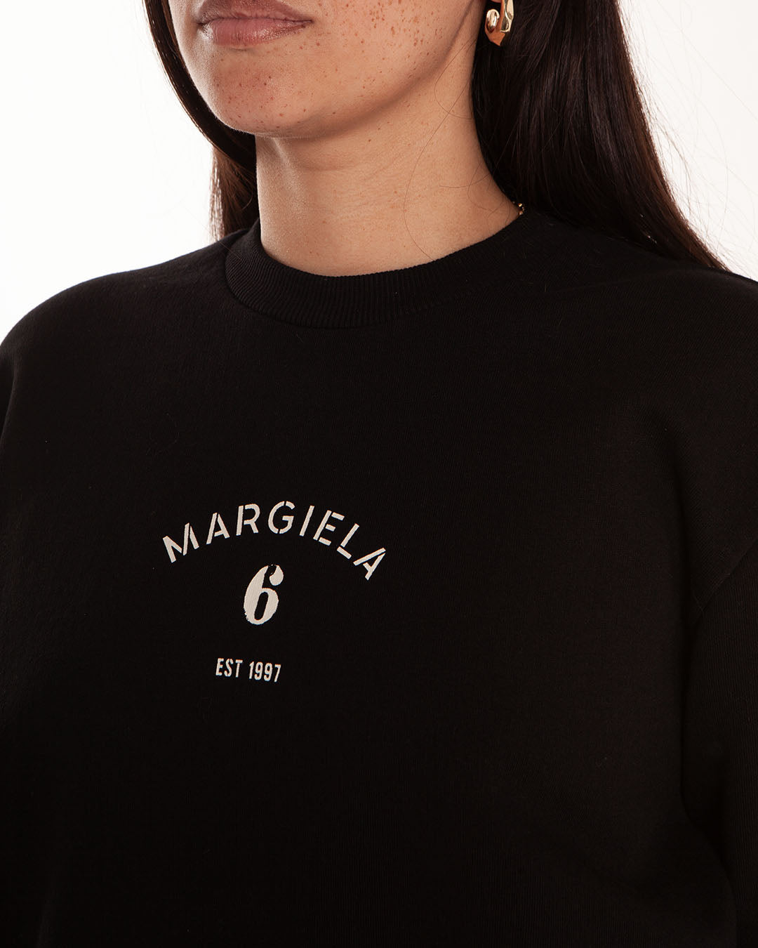 MM6 Maison Margiela Logo Sweatshirt Black
