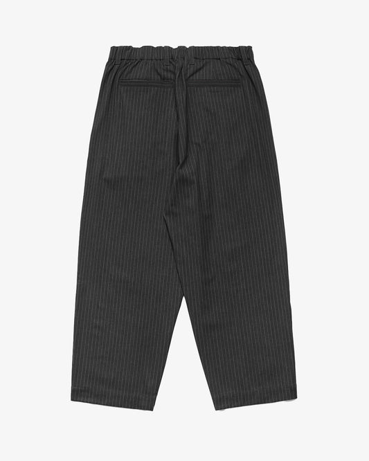 Metalwood Elastic Waist Baggy Pant Grey Pinstripe