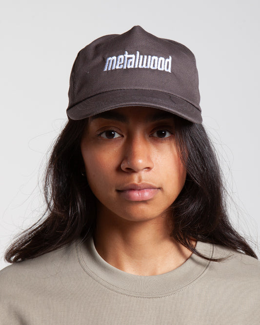 Metalwood Studio Metal Logo 5-Panel Hat Brown