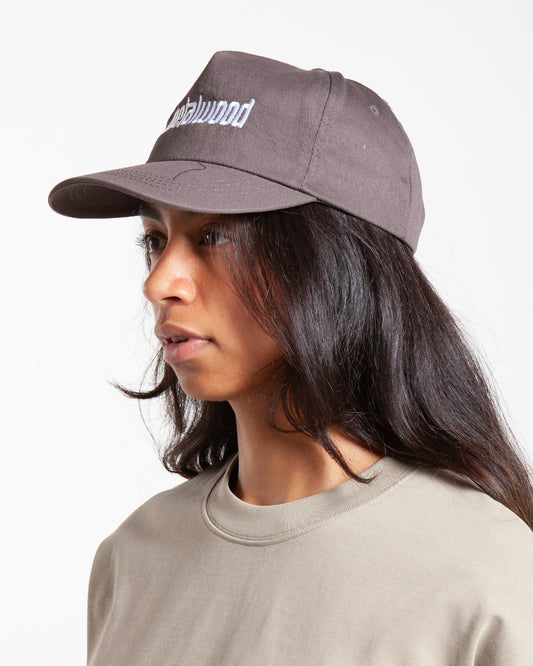 Metalwood Studio Metal Logo 5-Panel Hat Brown