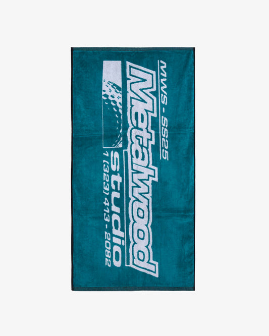 Metalwood Studio La Brea Shop Caddie Towel Green