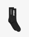 Metalwood Studio Logo Crew Sock Black