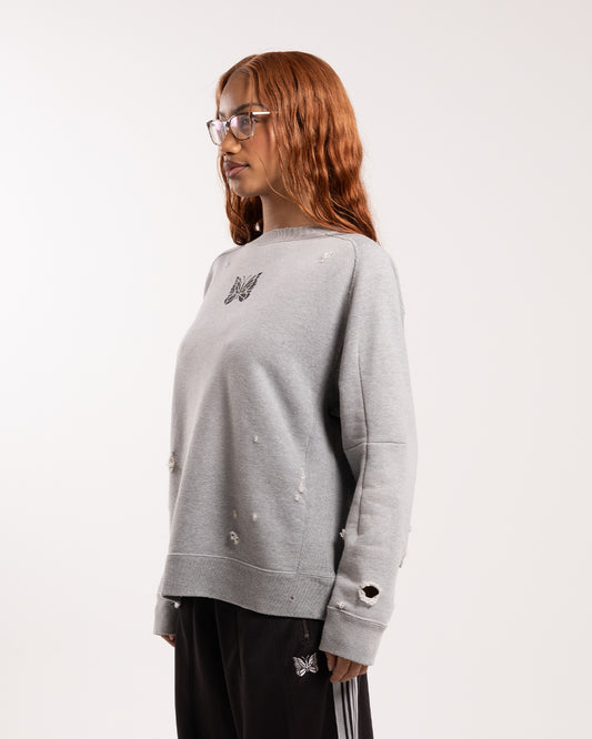 Needles Deconstructed Sweatshirt Grey