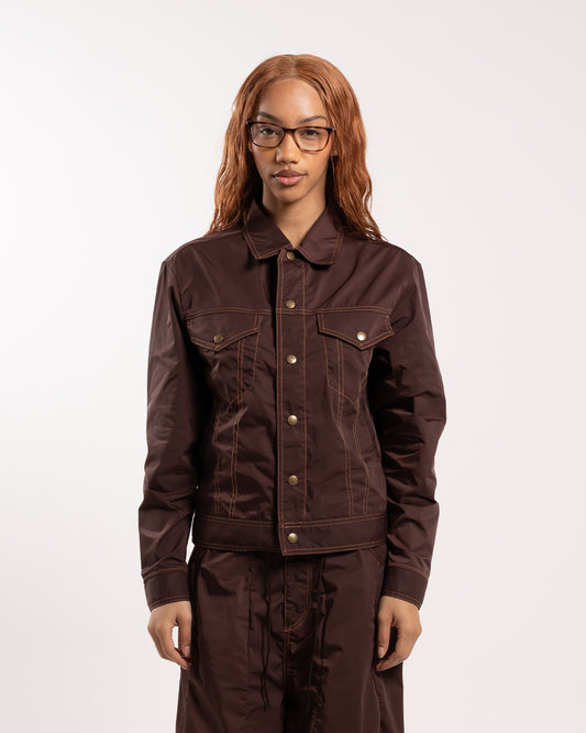 Needles Jean Jacket - Memory Poly Taffeta Brown
