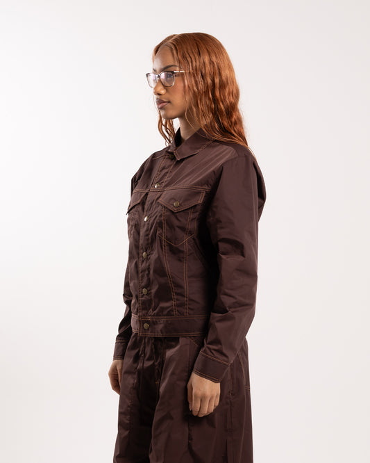 Needles Jean Jacket - Memory Poly Taffeta Brown