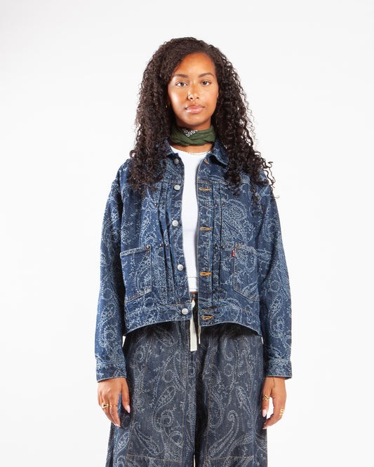 Needles M.W. Jean Jacket 13oz Denim/Paisley Jq. Indigo