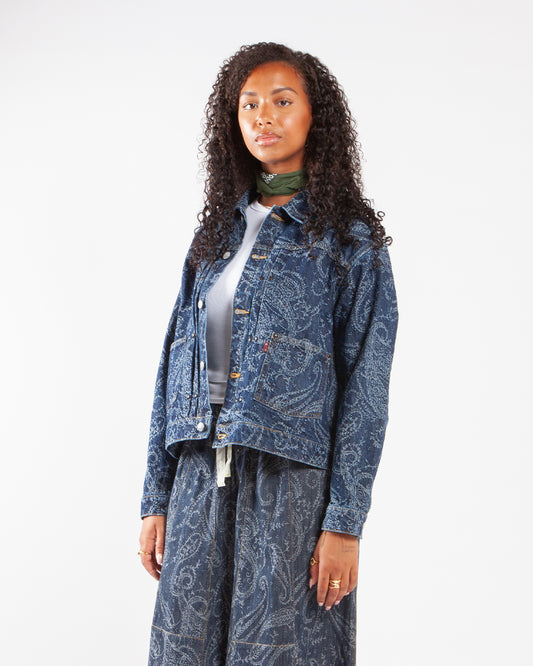 Needles M.W. Jean Jacket 13oz Denim/Paisley Jq. Indigo