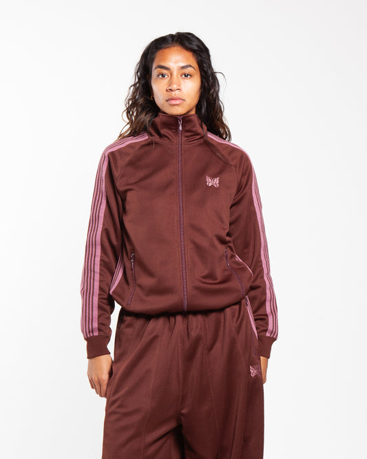 Needles Track Jacket - Poly Smooth Brown
