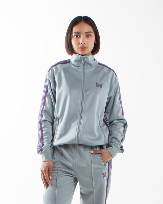 Needles Track Jacket - Poly Smooth Sax Blue