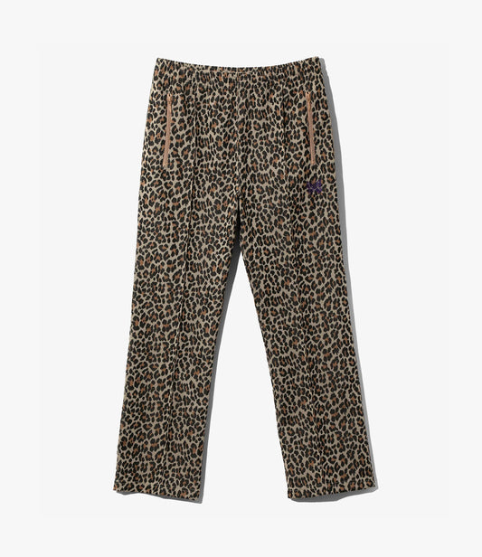 Needles Track Pant - Poly Jacquard Leopard