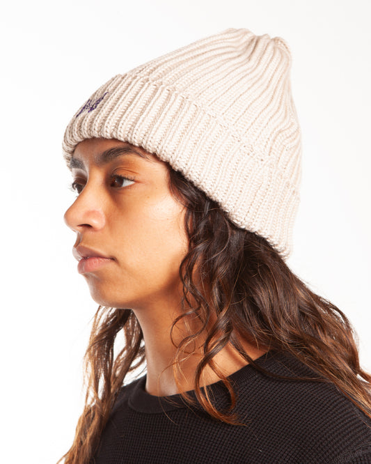 Needles Watch Cap - Merino Wool Beige