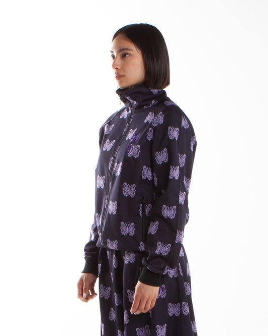 Needles x Kae Tanaka Track Jacket - Poly Jacquard Black