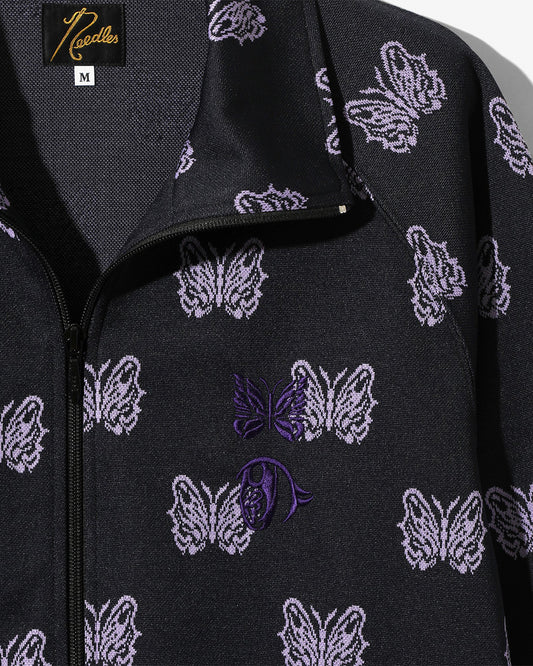 Needles x Kae Tanaka Track Jacket - Poly Jacquard Black