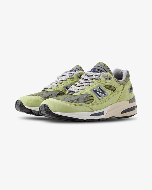 New Balance Made in UK 991v2 Green Banana/Moss