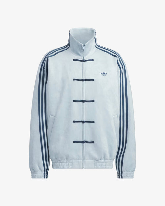 adidas Originals Chinese Track Jacket Focus blue grey, front view
