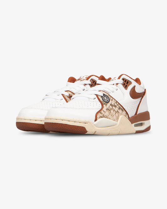 Nike Air Flight '89 Low x Stüssy 'White and Pecan'