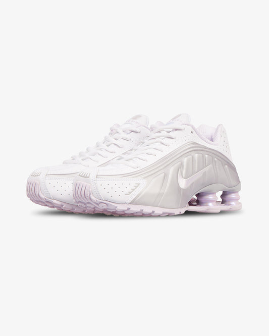 Nike Shox R4 'White/Metallic Platinum/Barely Grape'