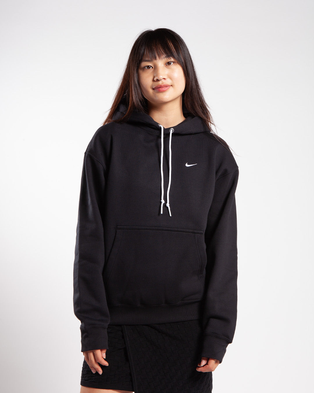 Nike Solo Swoosh Fleece Hoodie Black