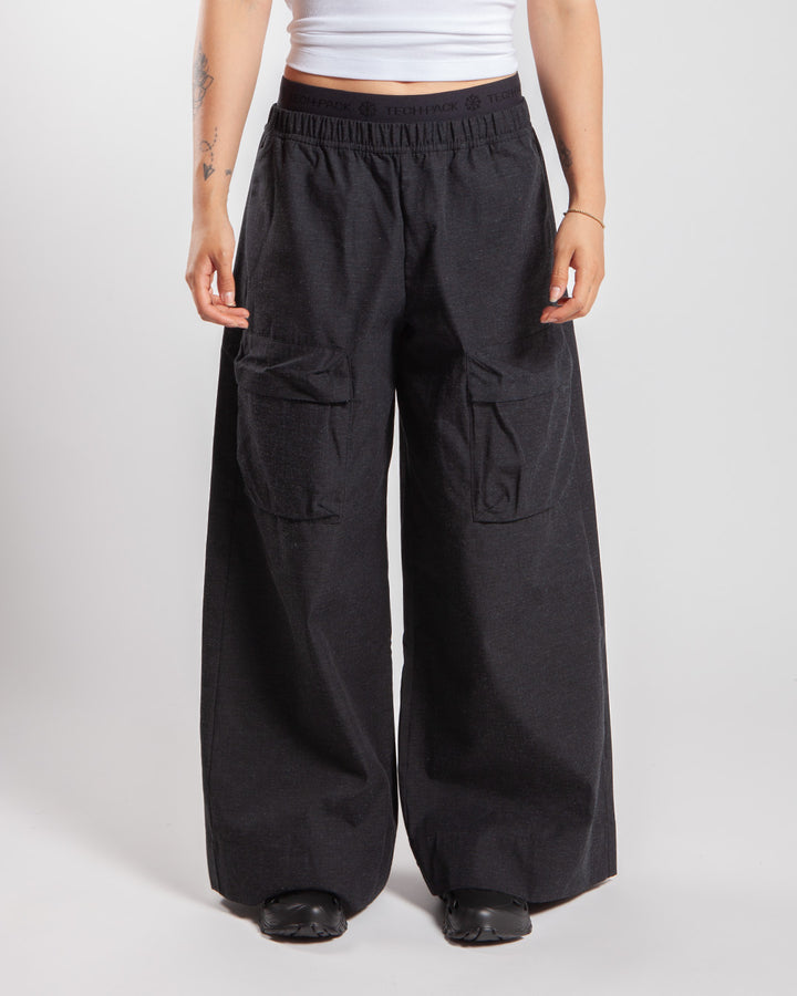 Intermezzo High Waist Ripstop Pants (Dahlia)
