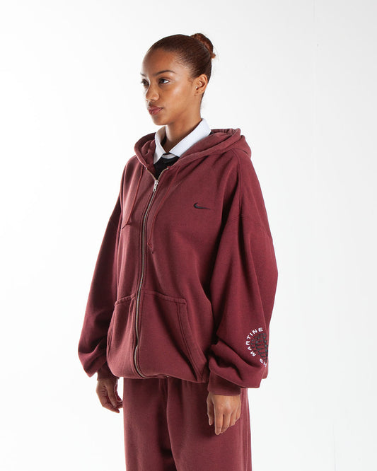 Nike x Martine Rose Zip-Up Hoodie Team Crimson/HTR