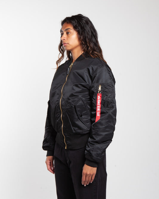 No Problemo Alpha Industries No War MA-1 Jacket Black