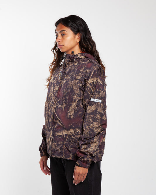 No Problemo Forest Glitch Nylon Jacket Camo