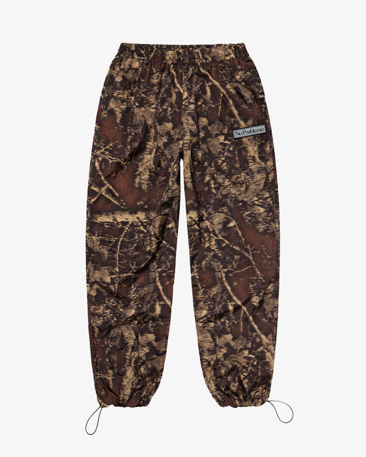 No Problemo Forest Glitch Nylon Pant Camo