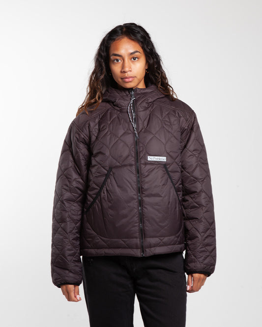 No Problemo Reversible Alien-O Puffer Jacket Black