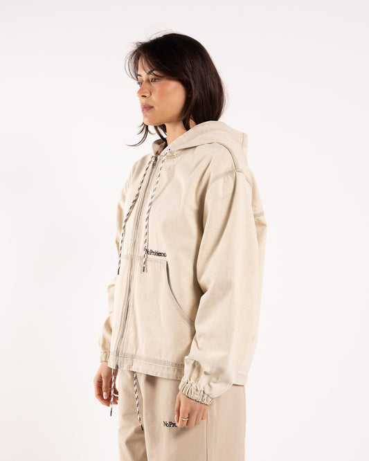 No Problemo Workwear Denim Jacket Sand