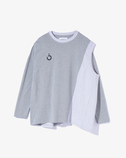 Nomarhythm Textile 4 Sleeve Tee Shirt Gray