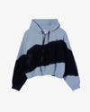Nomarhythm Textile Hand Dye Twist Parka Gray/Black