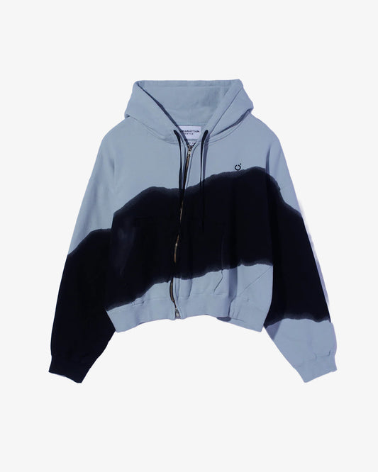 Nomarhythm Textile Hand Dye Twist Parka Gray/Black