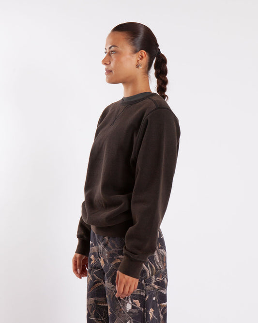 Pop Trading Company Fish Eye Crewneck Sweat Washed Black