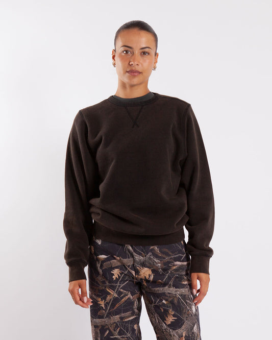 Pop Trading Company Fish Eye Crewneck Sweat Washed Black