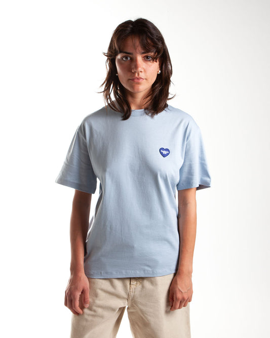 Carhartt WIP W' Heart II Hart T-Shirt Blue Fog