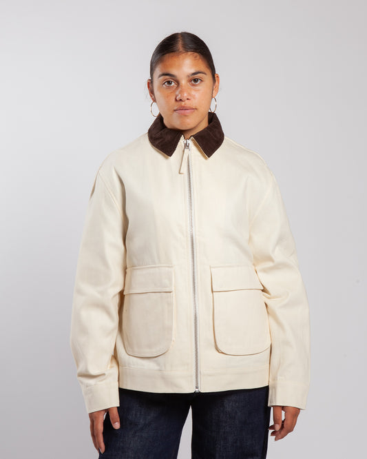 Pop Rop Full Zip Jacket Off White