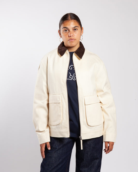 Pop Rop Full Zip Jacket Off White