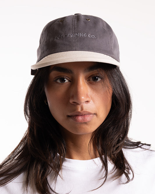 Pop Trading Company 2 Tone Flexfoam Hat Charcoal/Off White