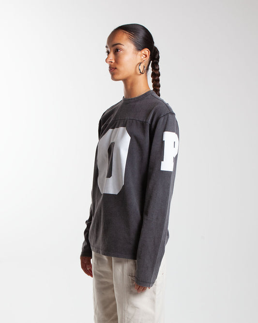 Pop Trading Company Football Longsleeve Black