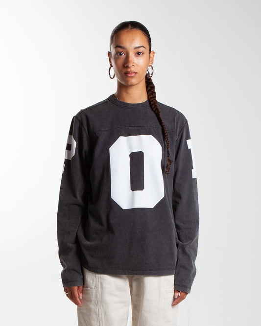 Pop Trading Company Football Longsleeve Black